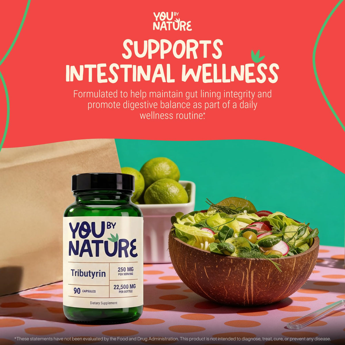 Prise de capsules de YOUBYNATURE Tributyrin 250mg
