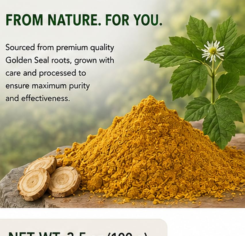 Prise de la poudre de goldenseal avec un smoothie