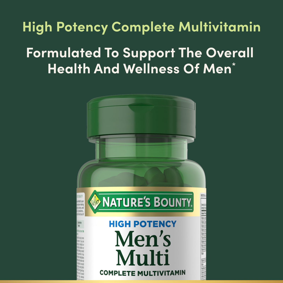 Prise de multivitamines Nature's Bounty avec un repas