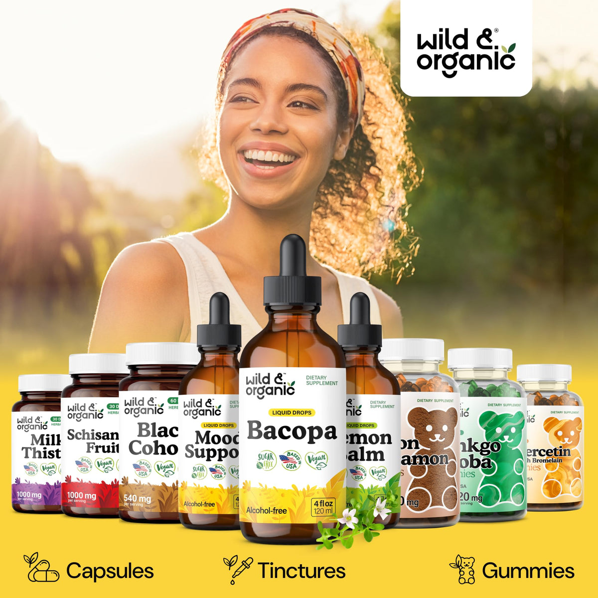 Prise de Wild & Organic Bacopa Monnieri dans un cadre de vie sain