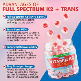 Prise des gummies de vitamine K2 Nextdia par une personne