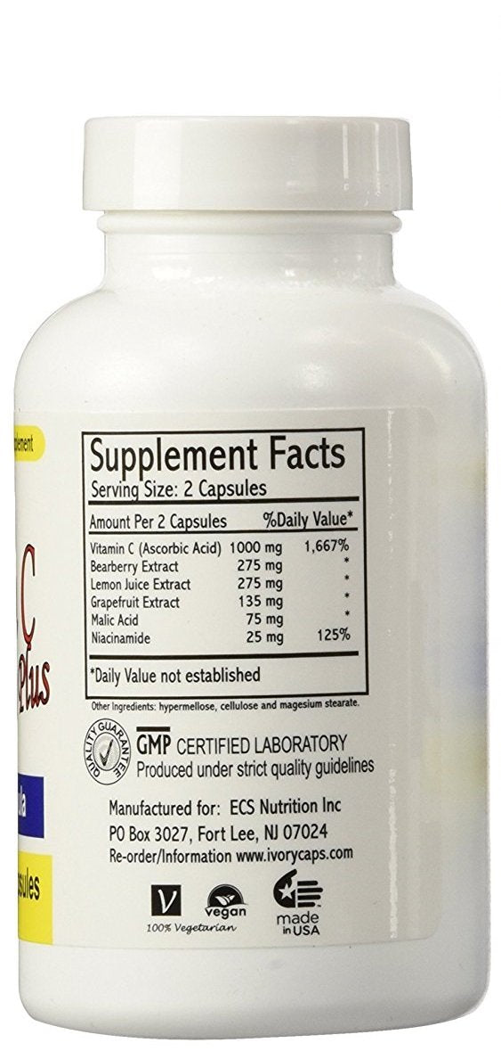 Prise en main d'une capsule de Vitamine C Ivory Caps