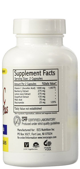 Prise en main d'une capsule de Vitamine C Ivory Caps
