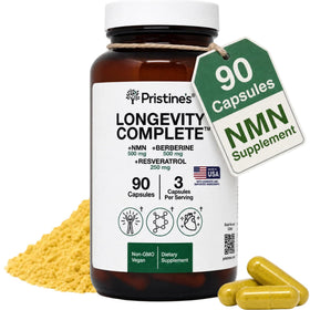PRISTINE'S Complément Longévité NMN Resvératrol 470g vue de face
