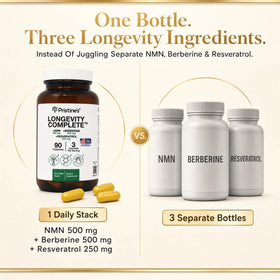 PRISTINE'S Complément Longévité NMN Resvératrol dosage recommandé