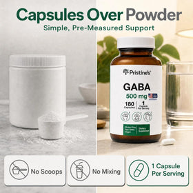 PRISTINE'S GABA 500mg gélules 180 unités ouvertes