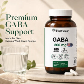 PRISTINE'S GABA 500mg gélules 180 unités vue de côté