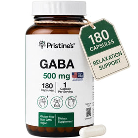 PRISTINE'S GABA 500mg gélules 180 unités vue de face