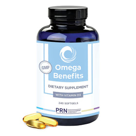 PRN Complément Omega 3 rTG 240 gélules, vue avant du produit