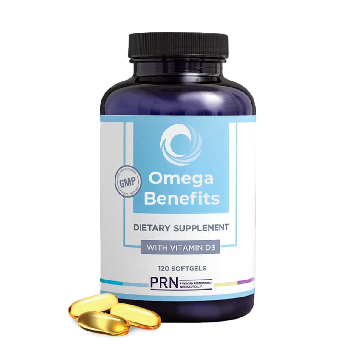 PRN Omega 3 120 gélules, vue de face