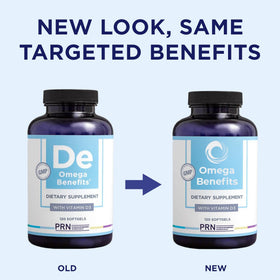 PRN Omega 3 gélules avec dosage de 1680 mg EPA, étiquette