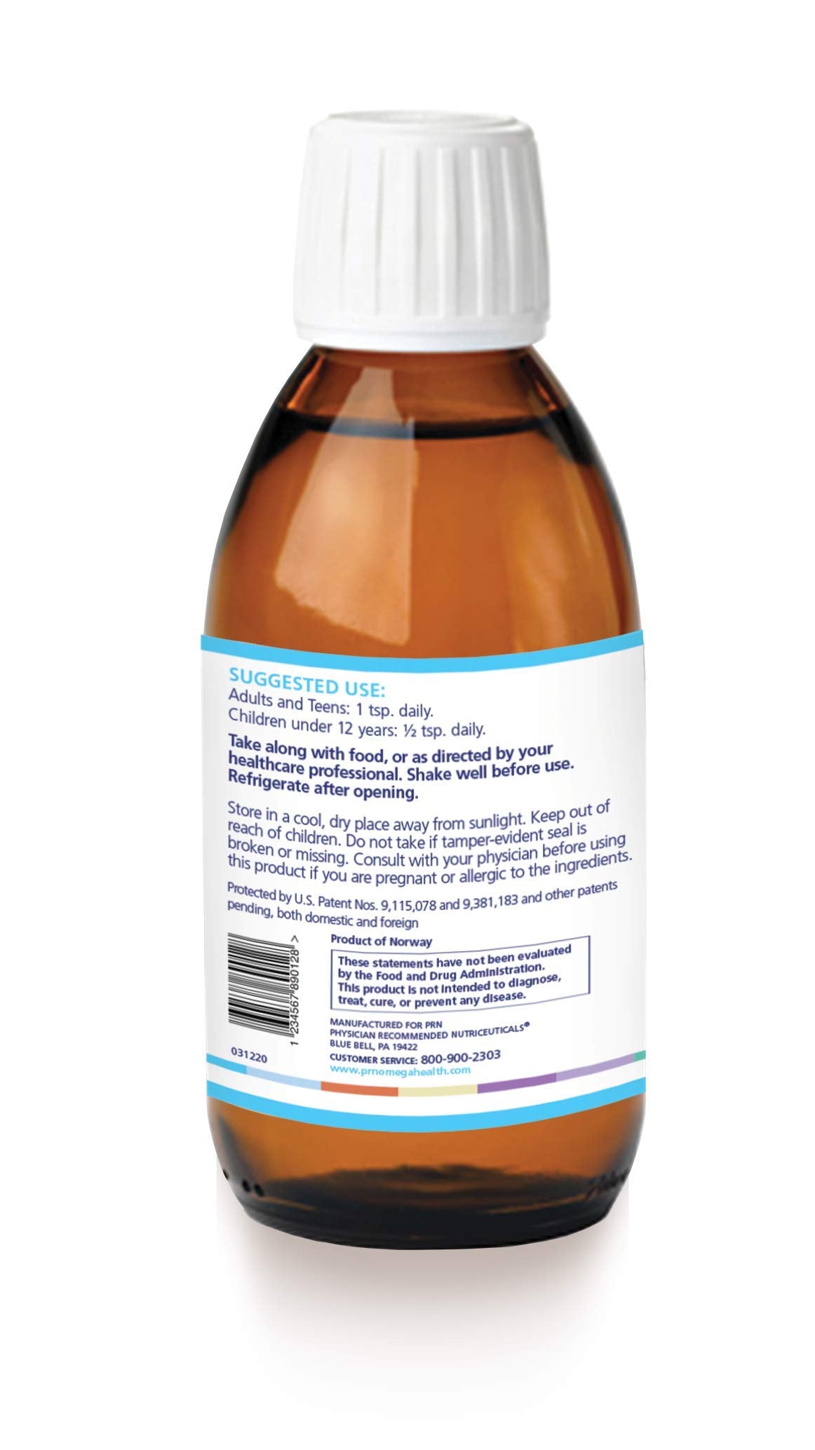 PRN Omega Benefits bouteille ouverte avec doseur