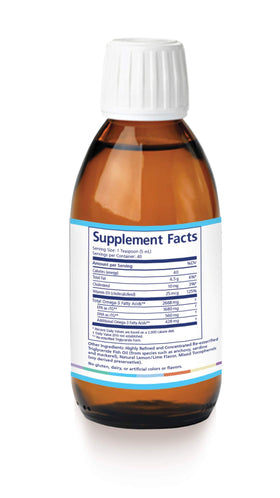 PRN Omega Benefits liquide présentation sur fond neutre