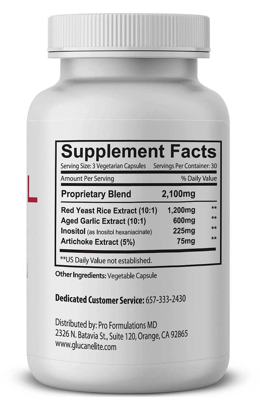 Pro Formulations MD Cholesterol Elite flacon avec étiquette