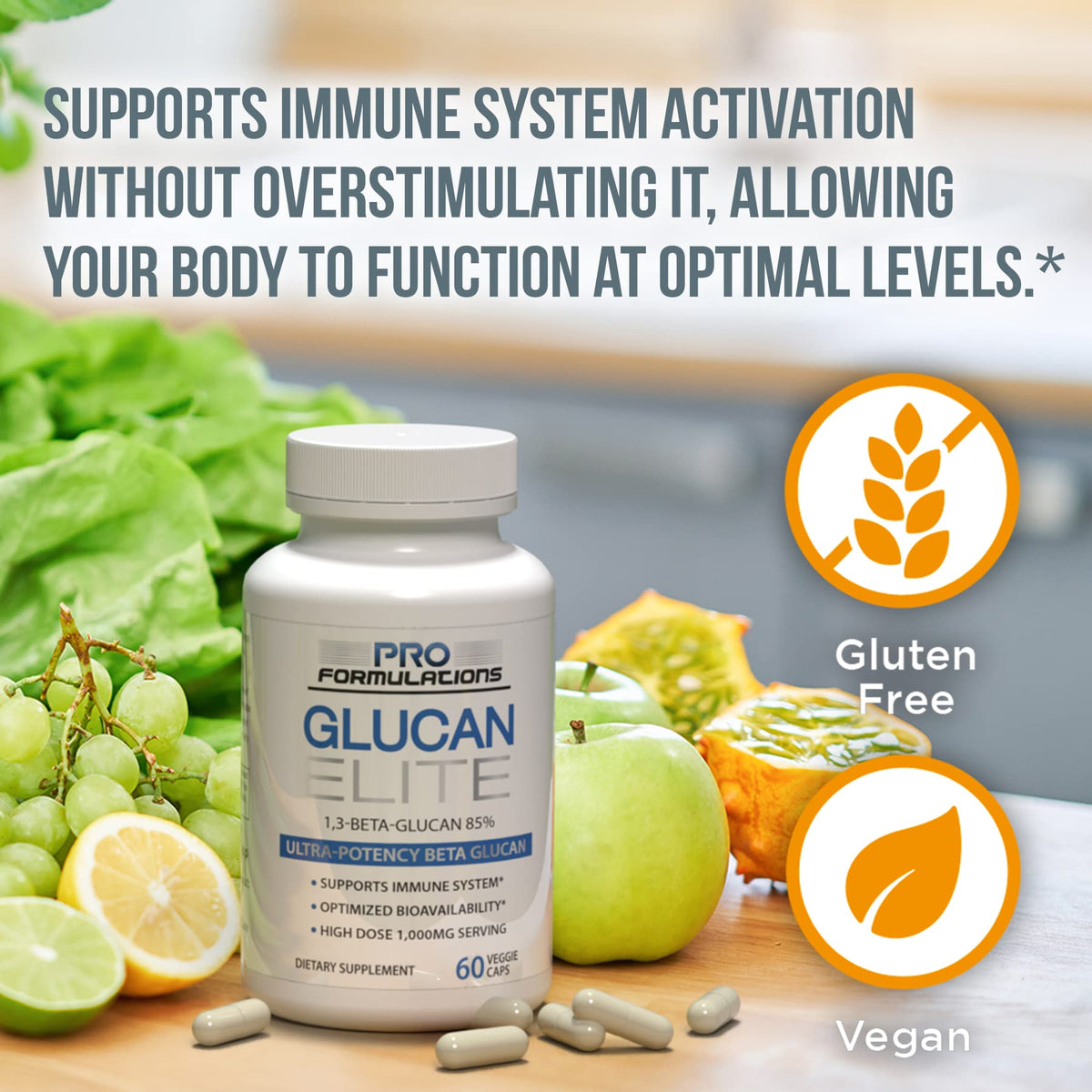 Pro Formulations MD Glucan Elite 500mg gélule ouverte