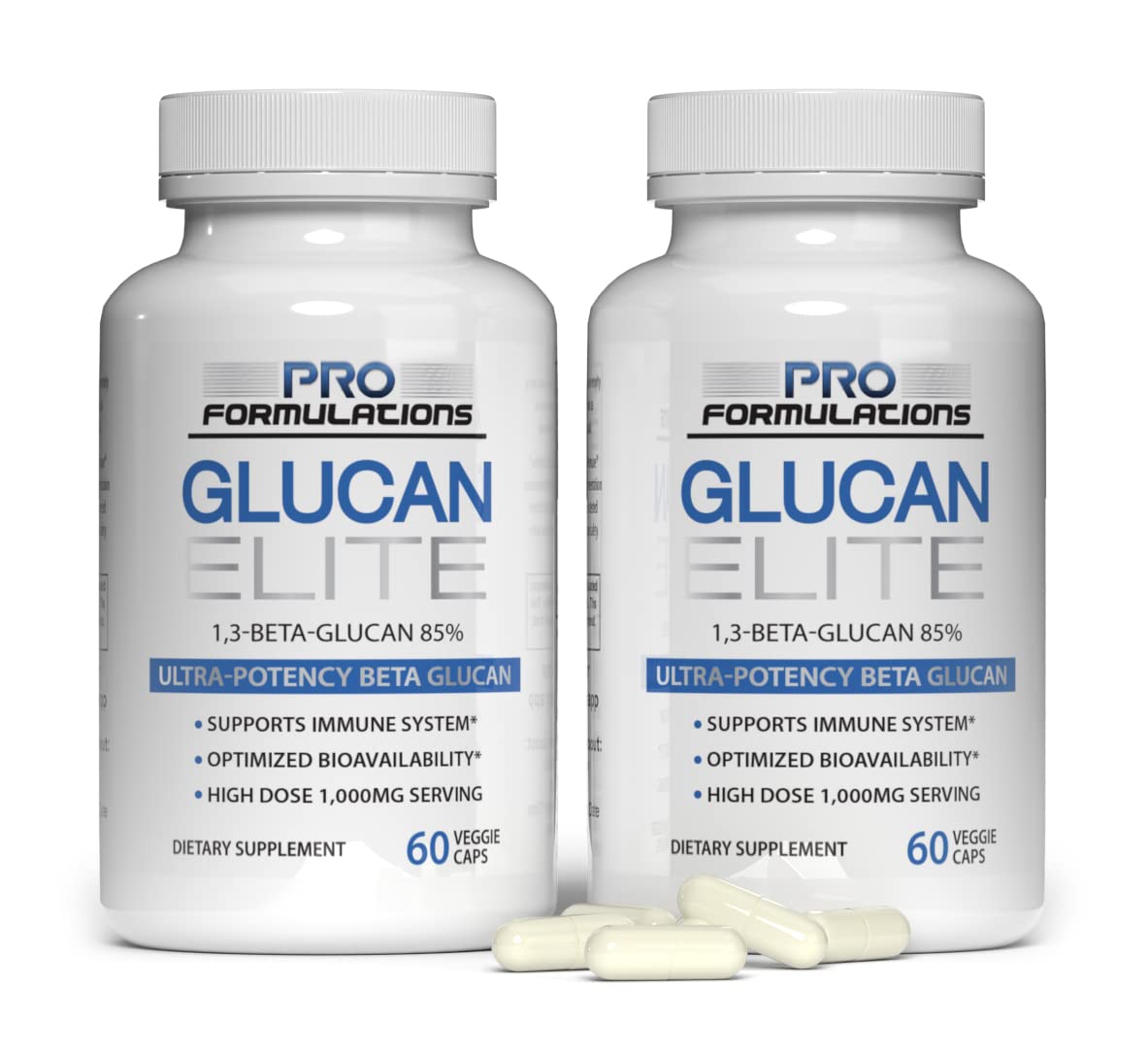 Pro Formulations MD Glucan Elite 500mg gélules vue de face