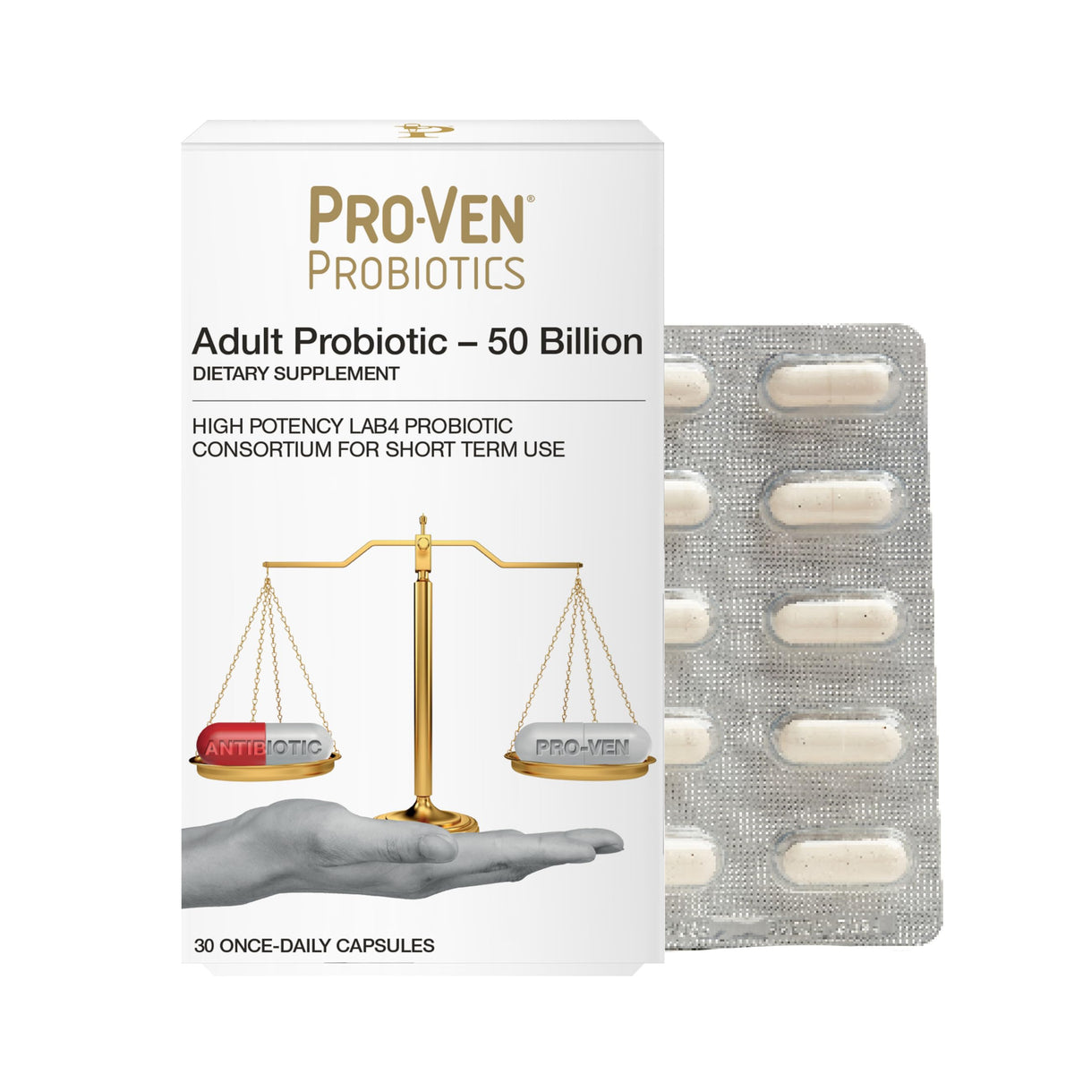 Pro-Ven 30 capsules de probiotiques vue de face