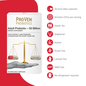 Pro-Ven capsules de probiotiques avec étiquette