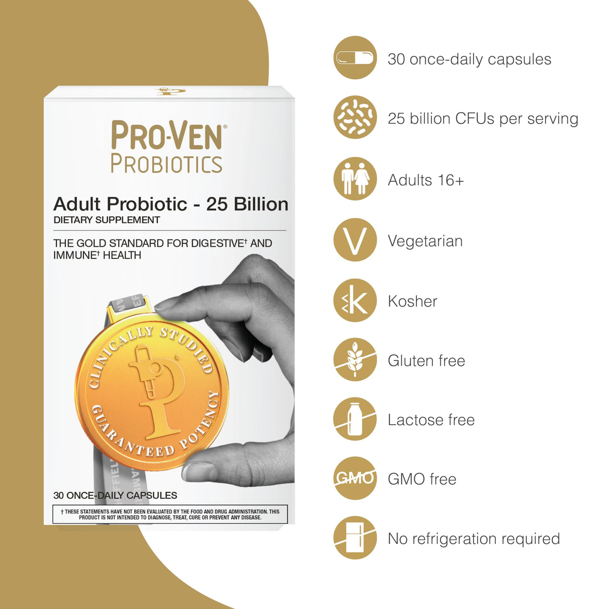 Pro-Ven Complément Alimentaire Probiotique 30 capsules emballage