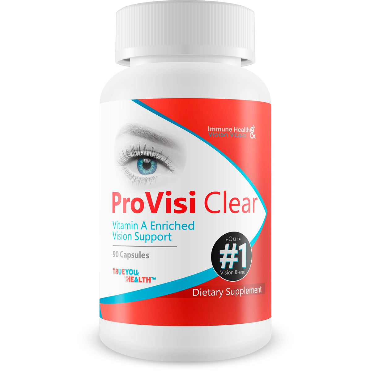 Pro VisiClear pour les yeux, flacon de 60 gélules vu de face