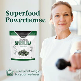 Probase Nutrition Spiruline 3000MG 720 Tablettes - vue de côté