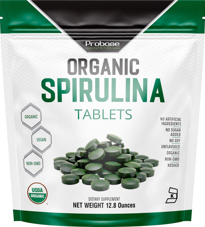 Probase Nutrition Spiruline 3000MG 720 Tablettes - vue de face