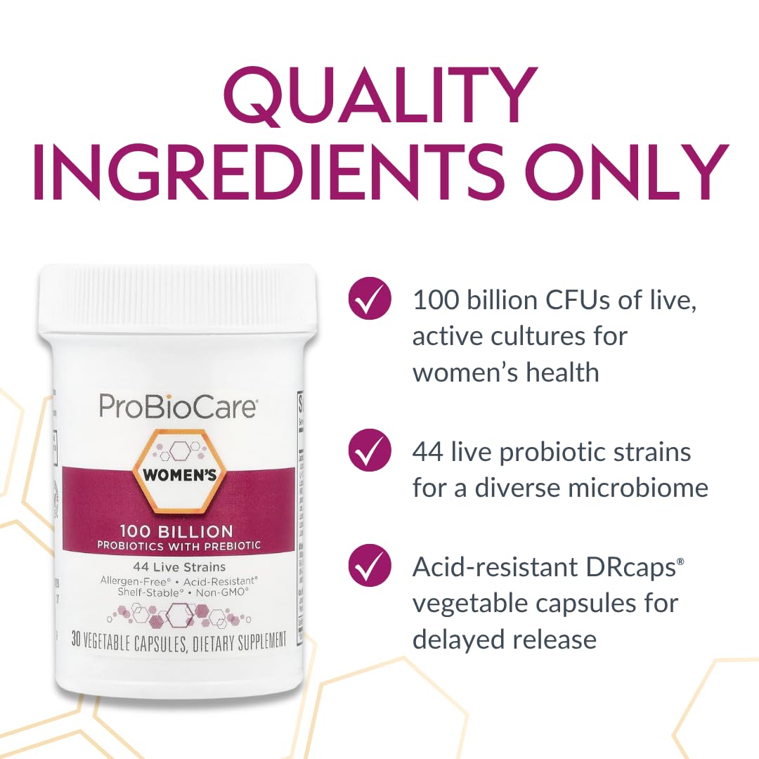 ProBioCare Compléments Alimentaires pour Femmes capsules sur une surface