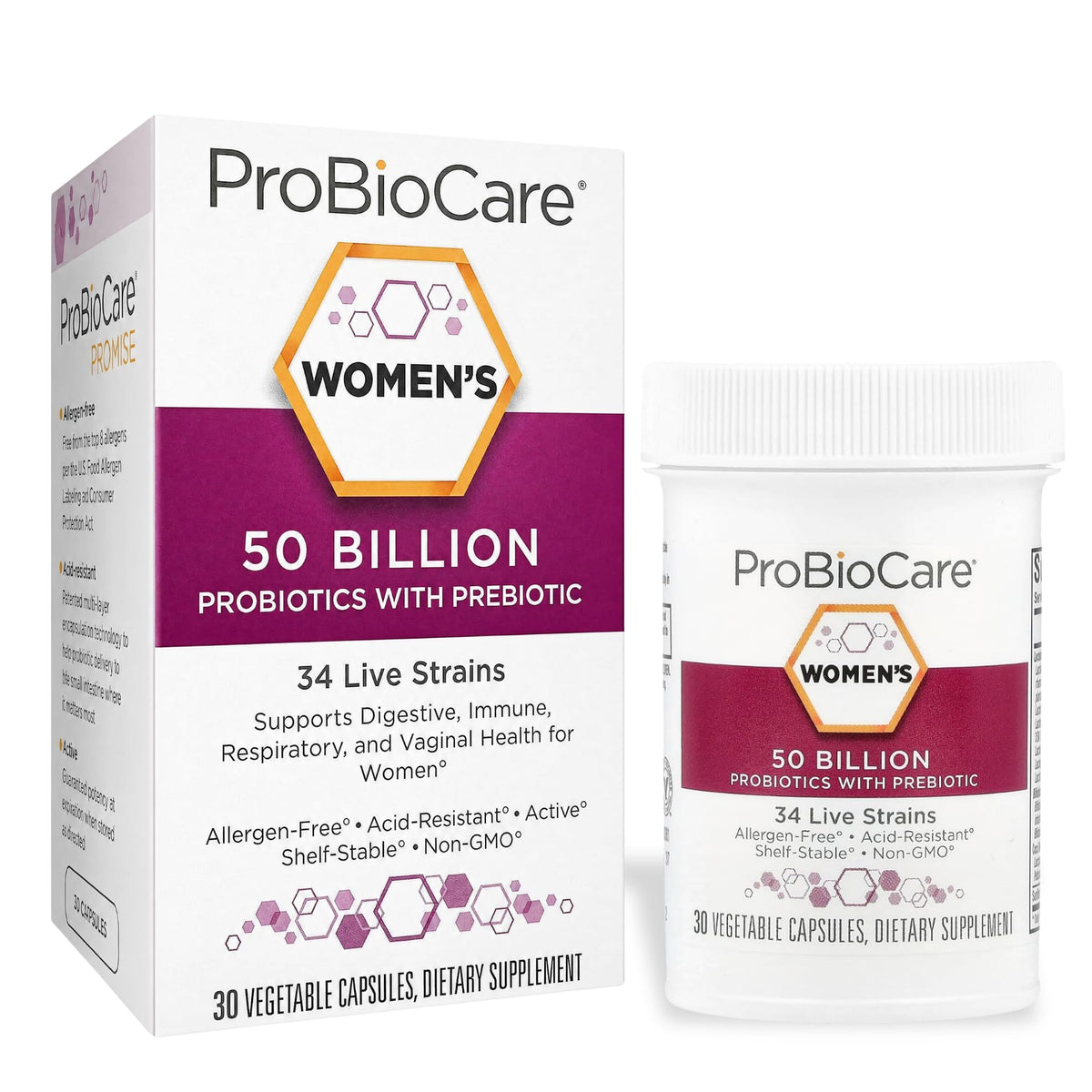 ProBioCare Probiotique Femme 30 capsules vue de face