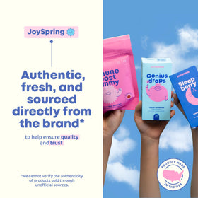 Probiotique JoySpring en poudre sur une cuillère