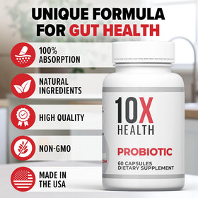 Probiotiques 10X Health, présentation des capsules