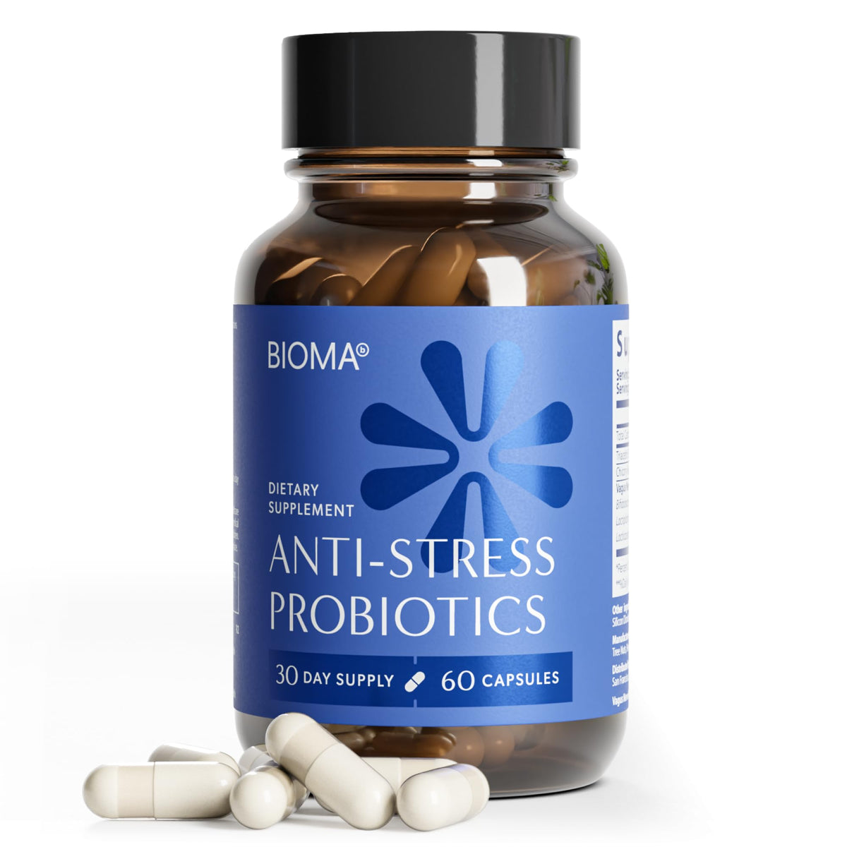 Probiotiques Anti-Stress BIOMA 60 capsules vue de face