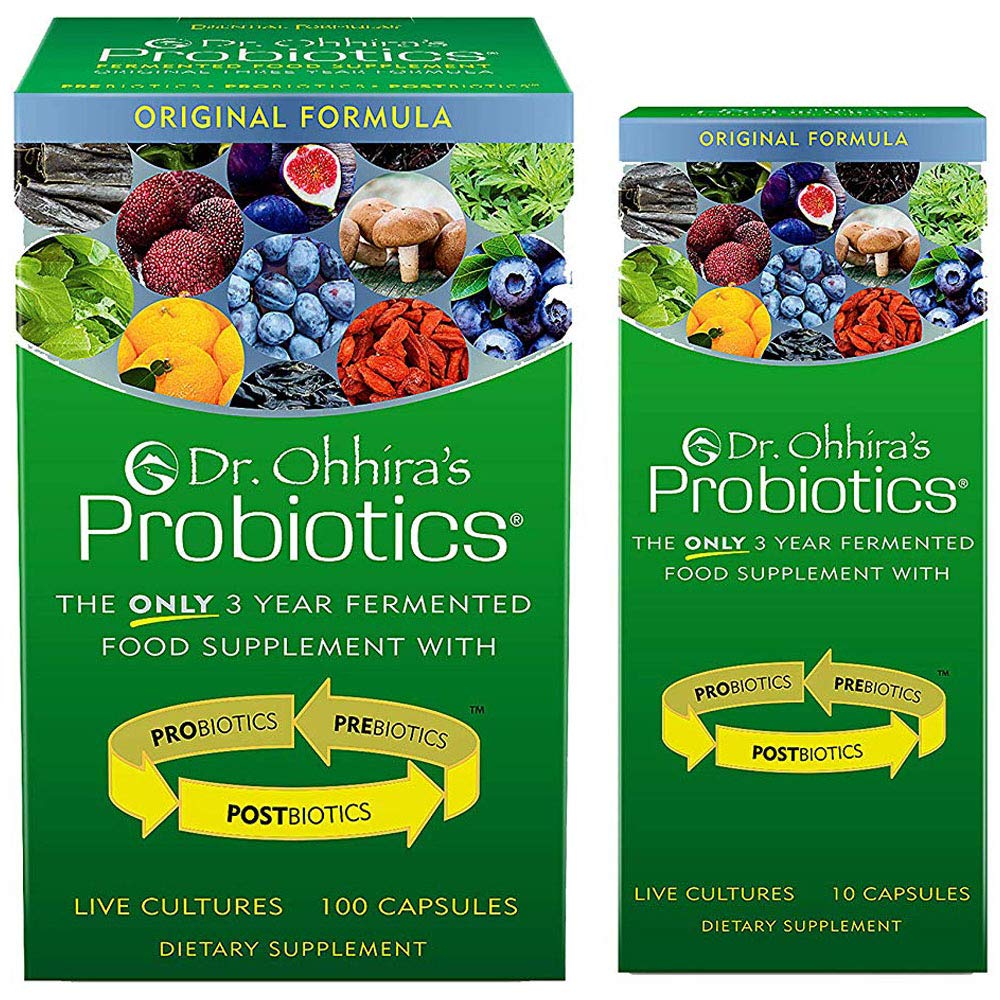 Probiotiques Dr. Ohhira 100 capsules végétariennes face avant