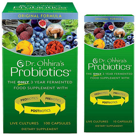 Probiotiques Dr. Ohhira 100 capsules végétariennes face avant