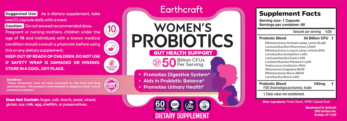 Probiotiques Earthcraft, mise en scène avec des plantes