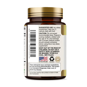 Probiotiques Health Nutrition Naturals, flacon ouvert avec capsules