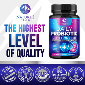 Probiotiques Nature's Peak avec 10 souches différentes