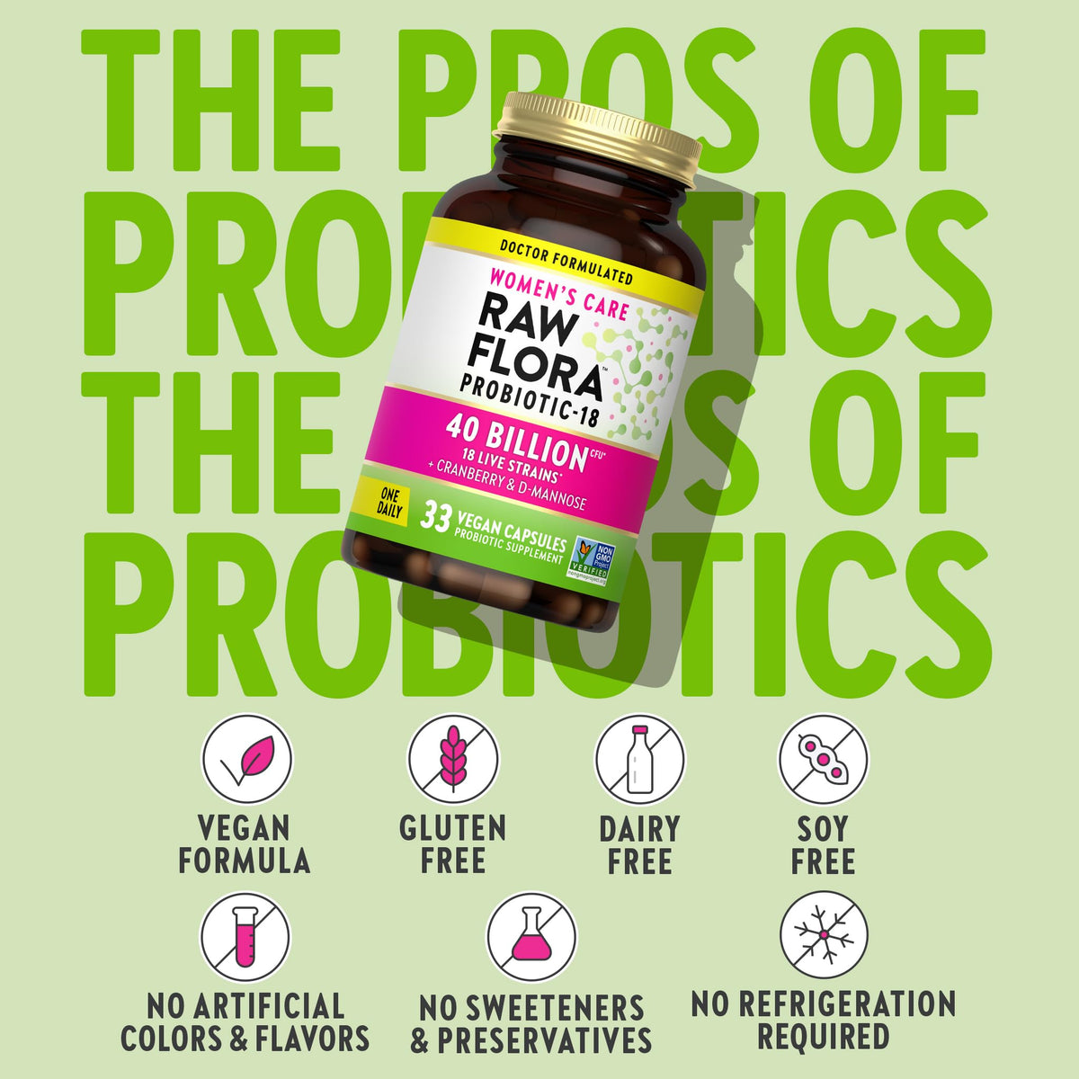 Probiotiques Nature's Truth pour femmes, ingrédients principaux
