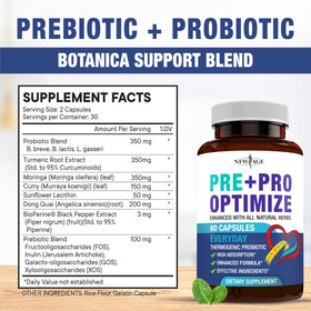 Probiotiques NEW AGE - capsules sur fond blanc