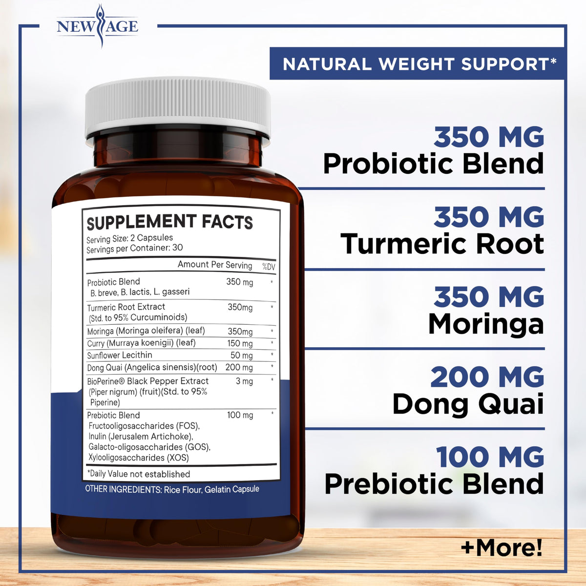 Probiotiques NEW AGE - capsules végétariennes