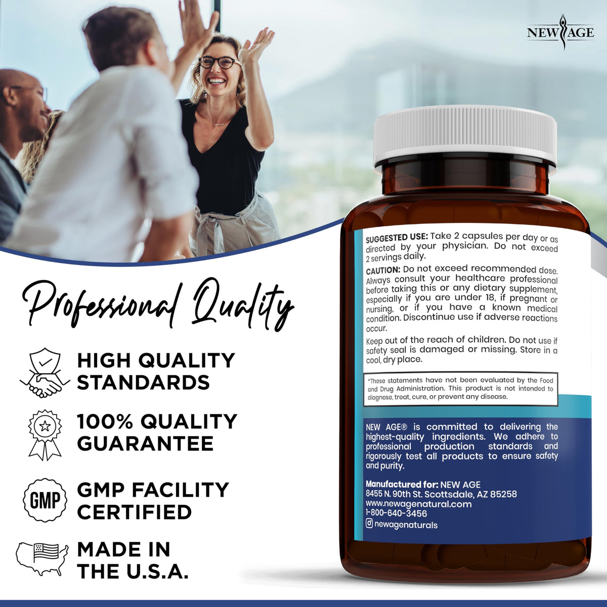 Probiotiques NEW AGE - présentation des capsules