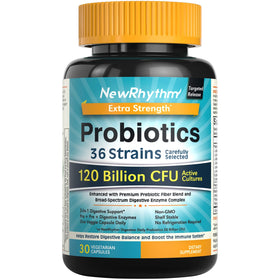 Probiotiques NewRhythm 120 milliards CFU 36 souches - vue avant