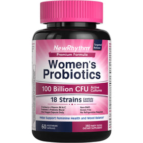 Probiotiques NewRhythm pour Femmes 60 capsules vue avant