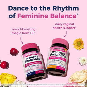Probiotiques NewRhythm pour Femmes avec ingrédients listés