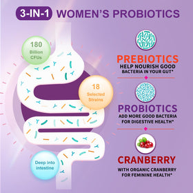 Probiotiques OMOGS avec extrait de cranberry et prébiotiques