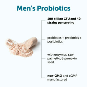 Probiotiques pour Hommes Micro Ingredients vue de côté avec étiquette