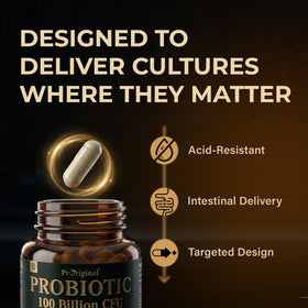 Probiotiques Proriginal sur un fond naturel