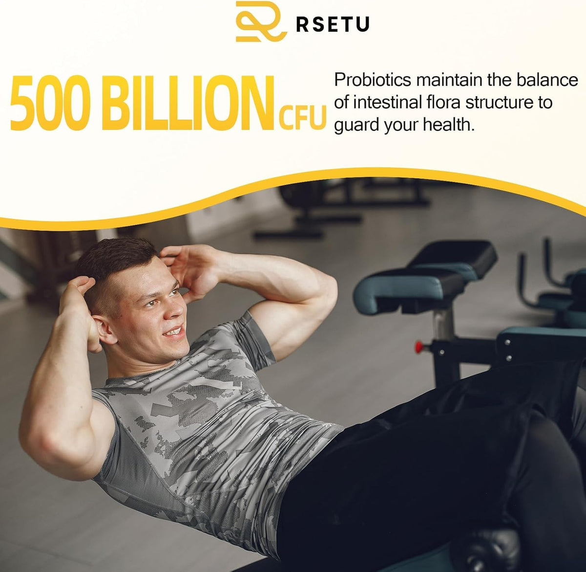 Probiotiques RSETU pour hommes avec description des ingrédients