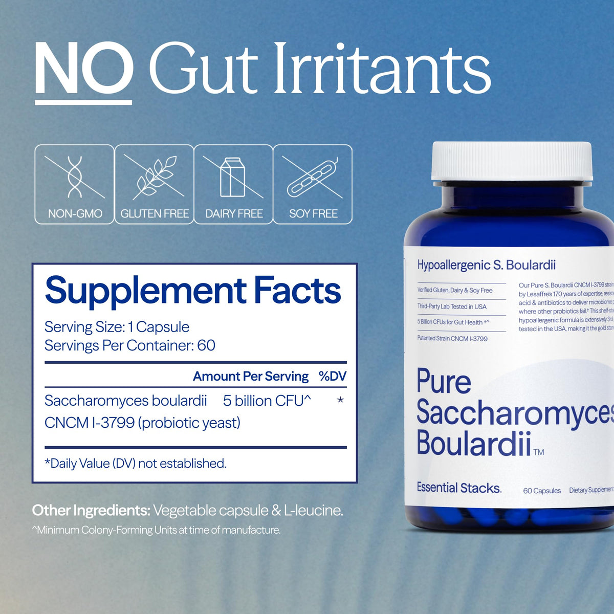 Probiotiques Saccharomyces Boulardii 5 milliards CFU - prise de capsules
