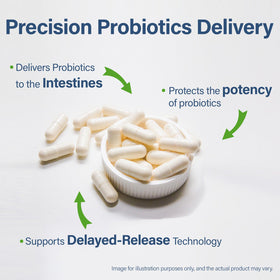 Probiotiques Sunshine & Rain capsules sur une surface en bois