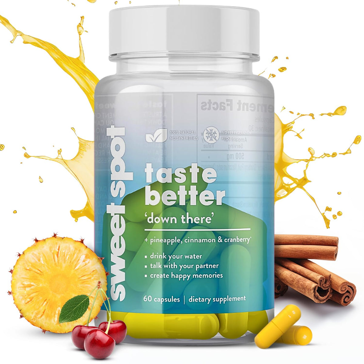 Probiotiques TASTE THE SWEET SPOT 625mg devant l'emballage